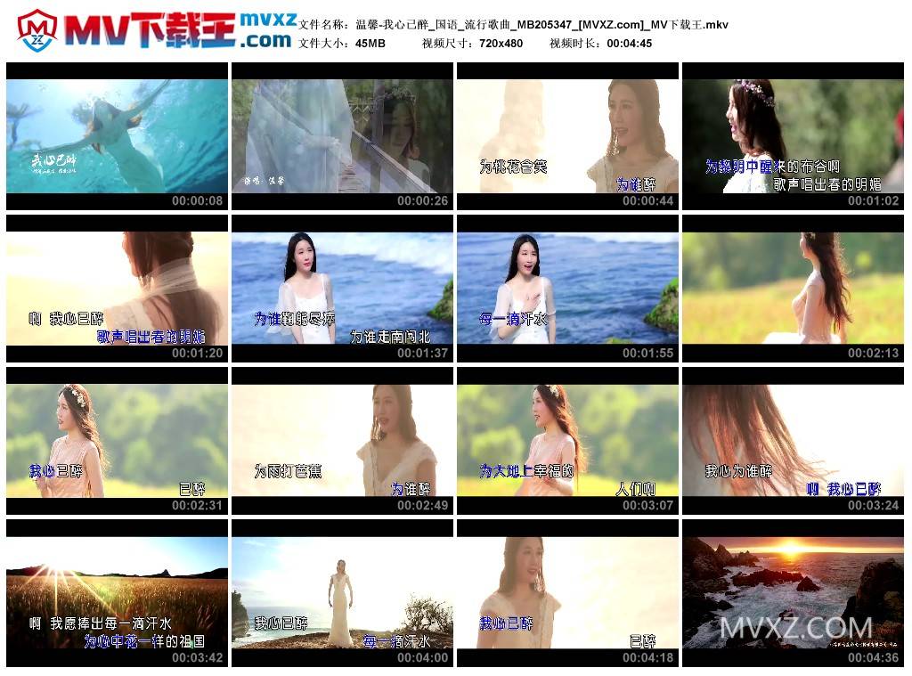 温馨-我心已醉_国语_流行歌曲_MB205347